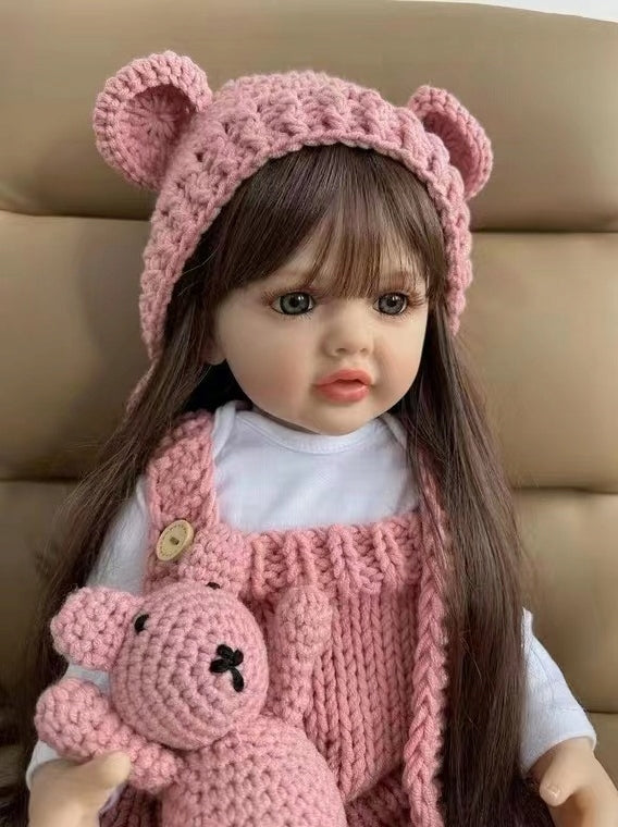 Reborn doll like a real 55cm beautiful long-haired Manufacturer code 6245you