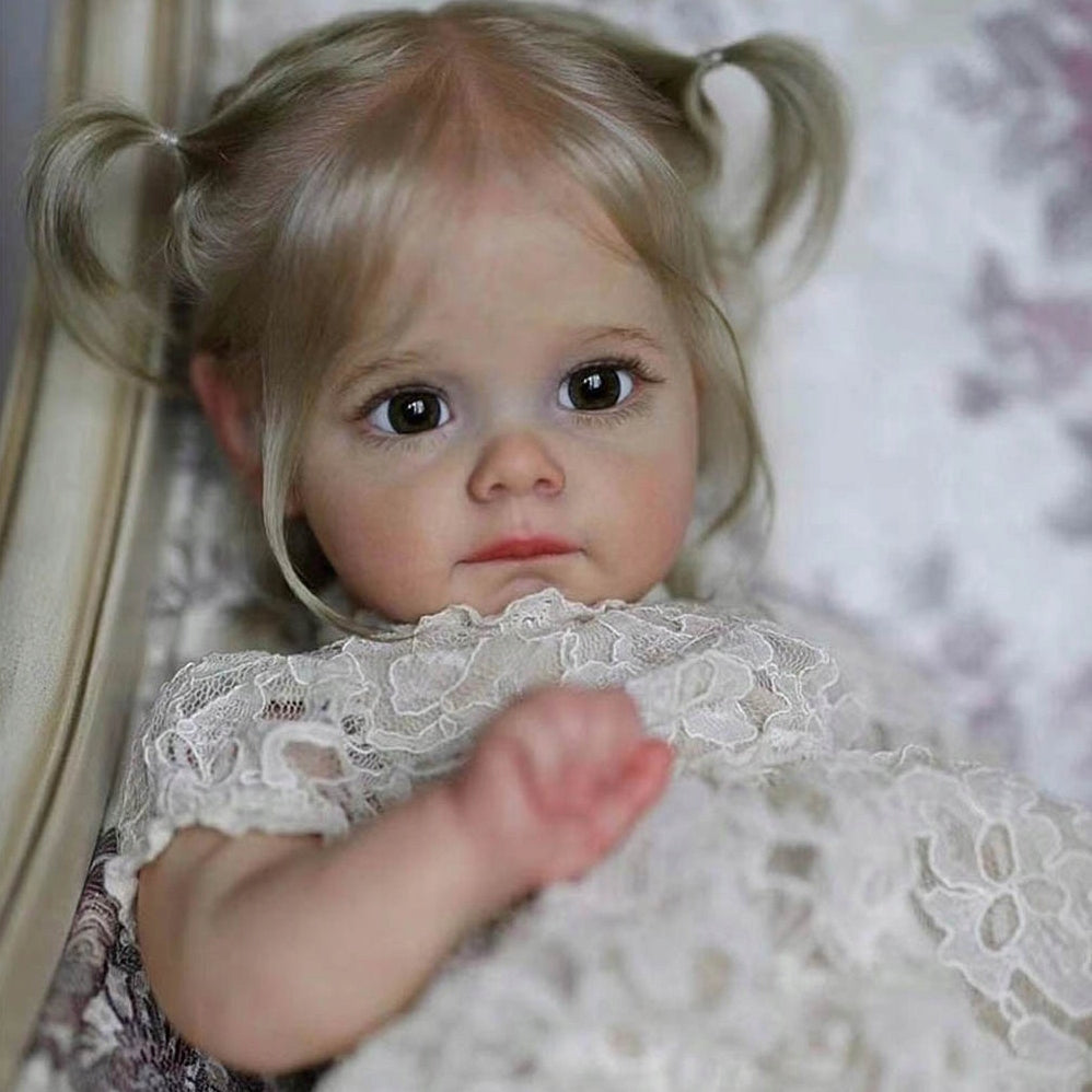 Reborn doll like a real beautiful long hair 55cm