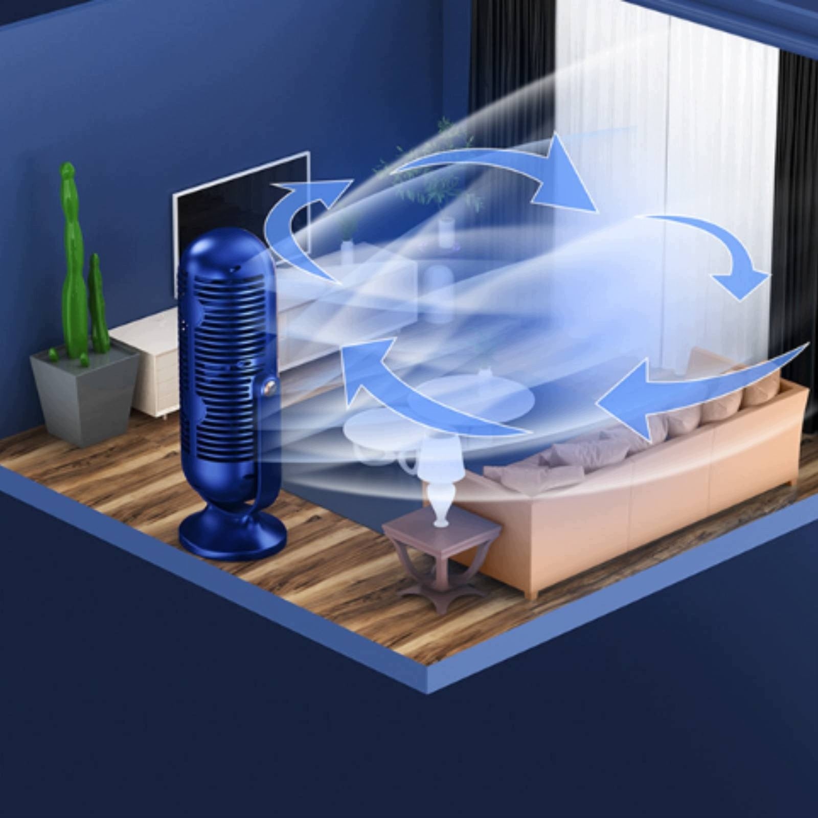 Rechargeable Fan with LED Screen 720-Degree Adjustable Small Desk Fan Brand no brand