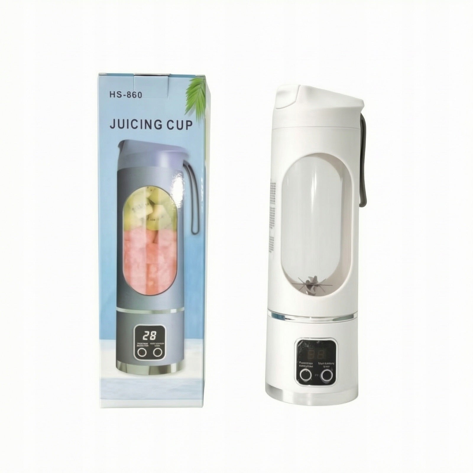 Rechargeable Juicing Cup Food-Grade Portable Juicer with Carrying Handle
