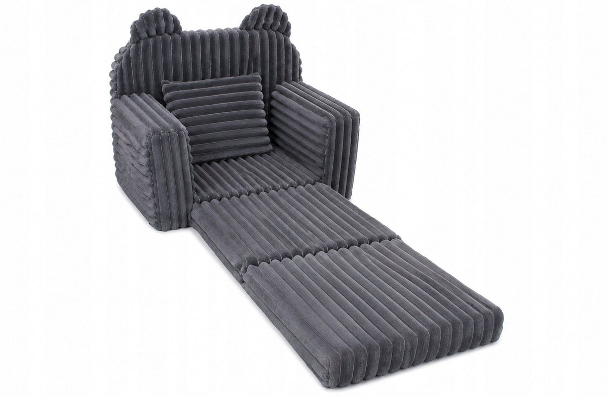 Reclining armchair for children Grey 1-6 years Multifunctional EAR 40x50x40 cm Packaging status original