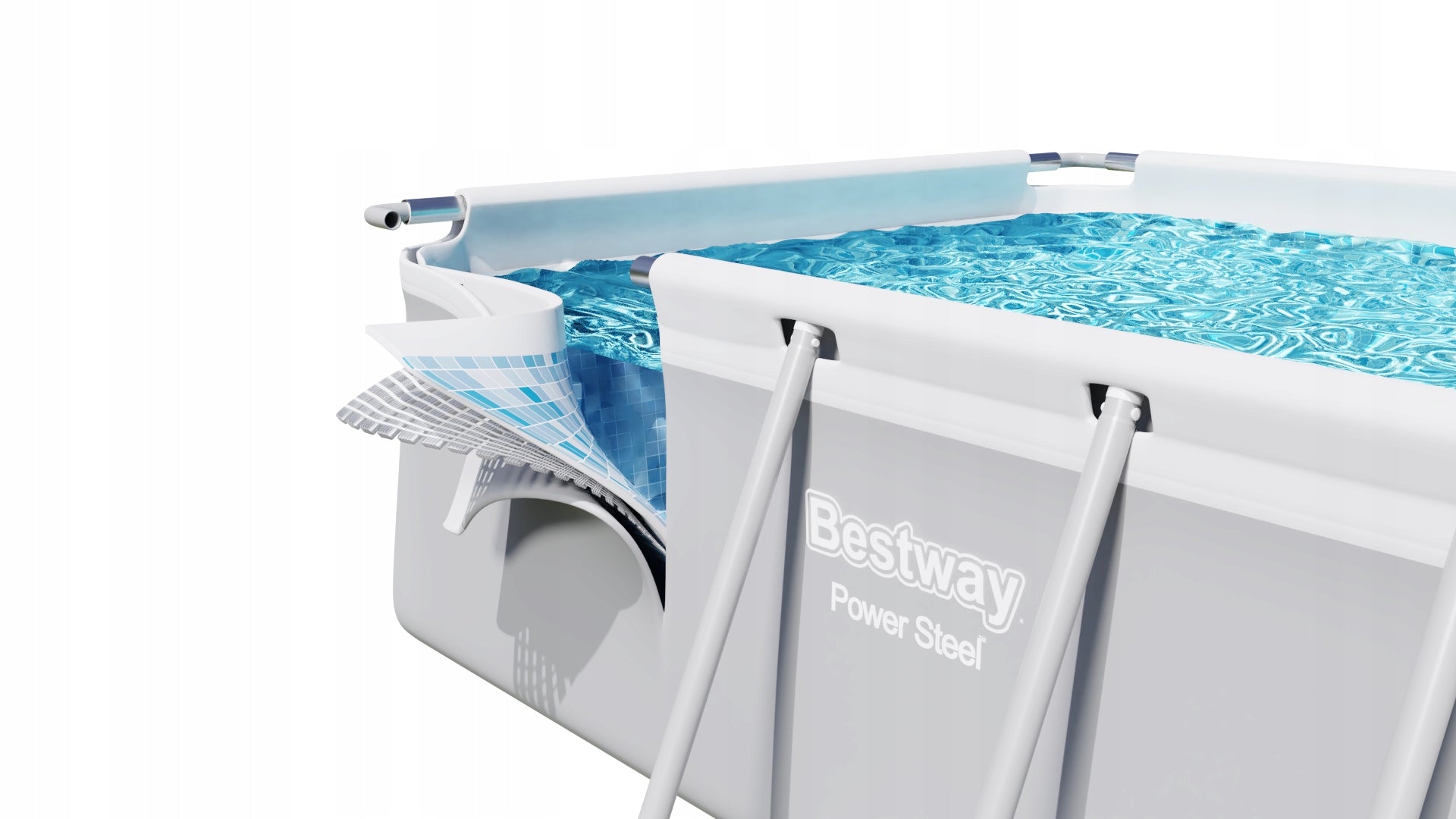 Rectangular frame pool Bestway 412 x 201 x122 cm 56456 Brand Bestway
