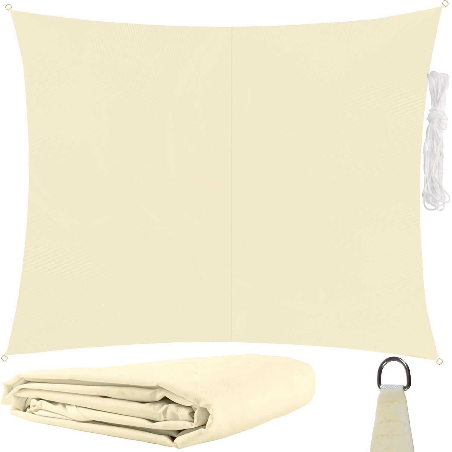 Rectangular sun sail 3x2 m beige Gardlov
