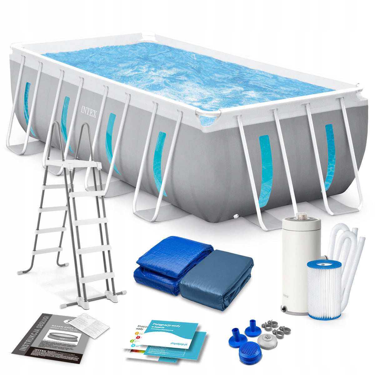 Rectangular swimming pool Intex 26770 + Accessories 400x200x122cm