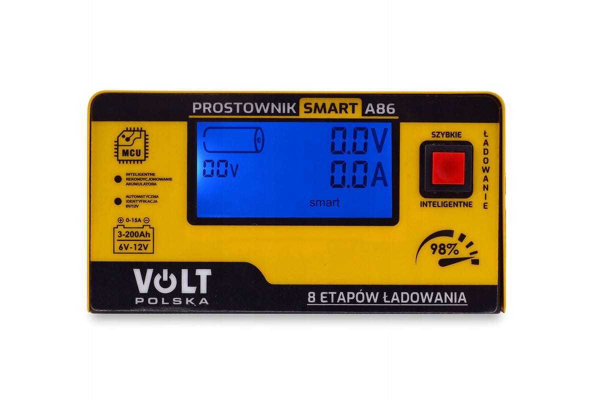 Rectifier for AGM, GEL and acid batteries VOLT SMART 6V/12V 15A A86 Packaging status original