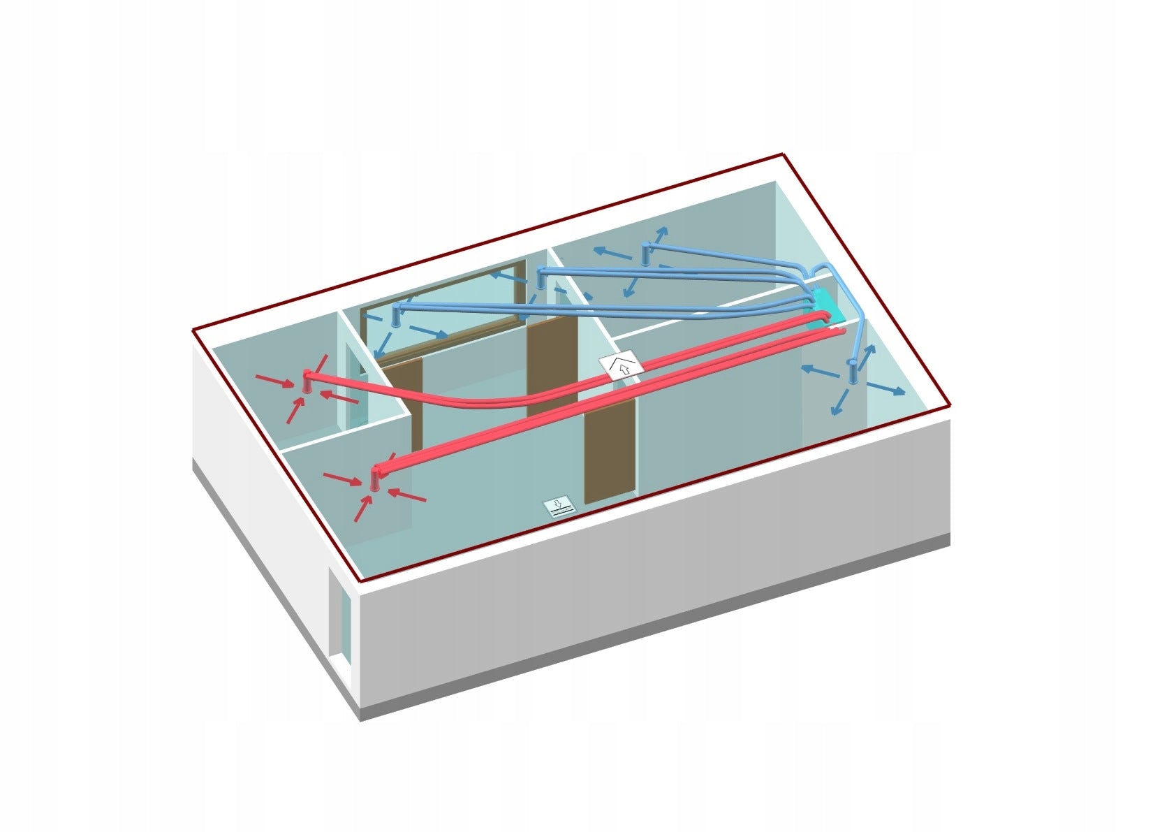 Recuperation set of elements for house, 2 bedroom apartment 45-70m² fi75 Manufacturer code 5907344501543