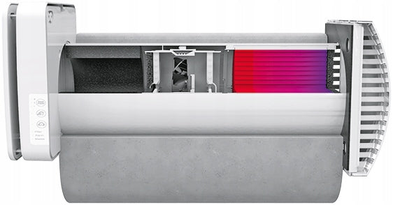 Recuperator Blauberg VENTO inHome WiFi black ceramic up to 50 m³/h Kind heat recovery ventilator