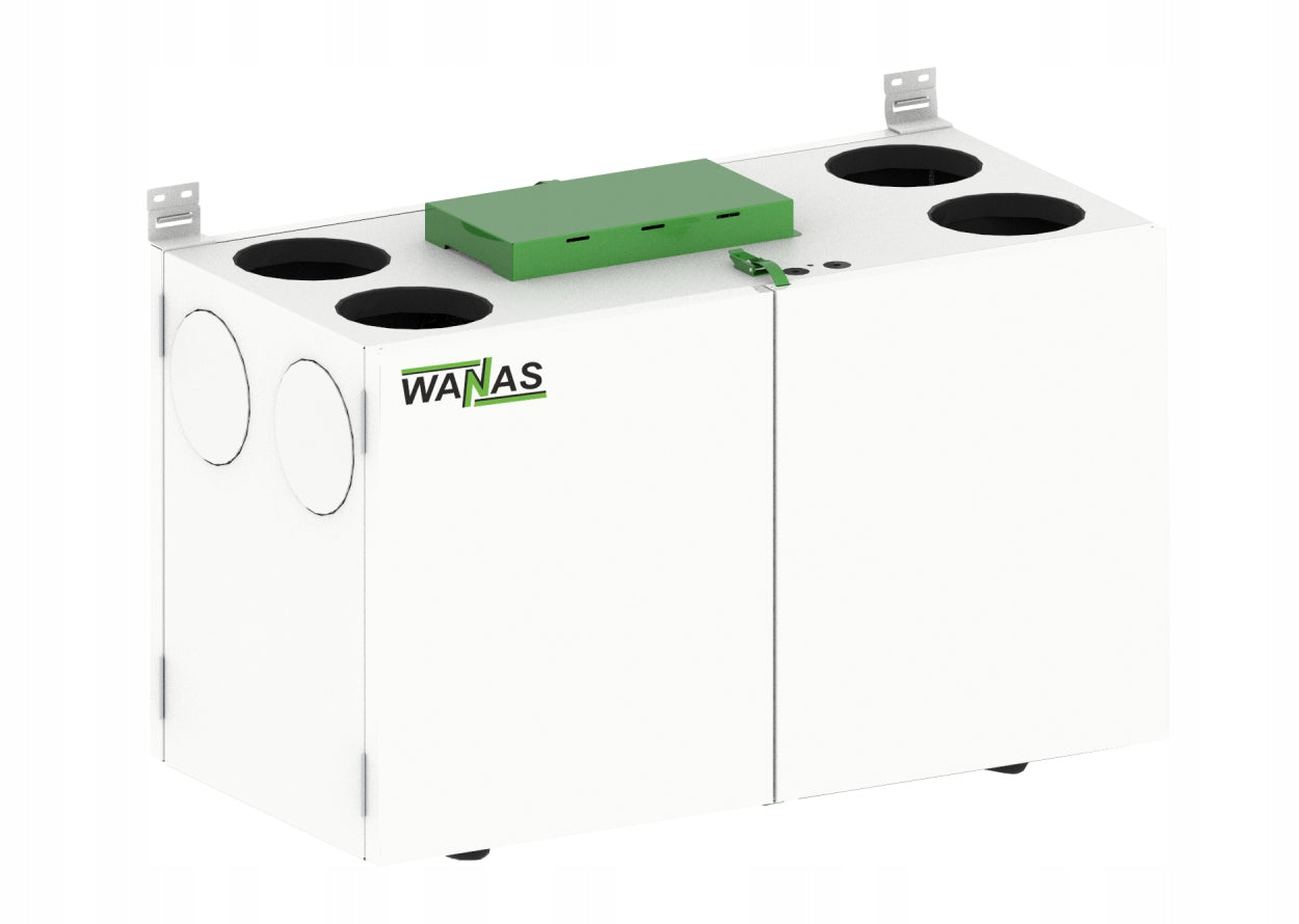 Recuperator Recuperation WANAS COMBO 430 V/H XF air handling unit installation Manufacturer code Combo 430 V/H XF