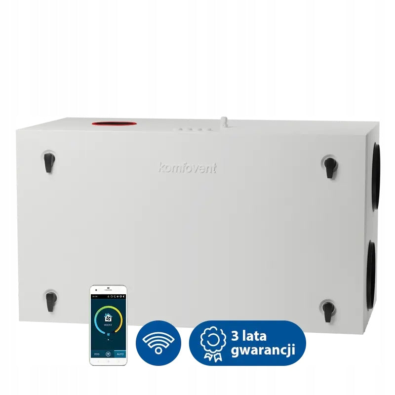 Recuperator Ventilation Unit Komfovent Domekt R 600 H C6M Entalpia Packaging status original