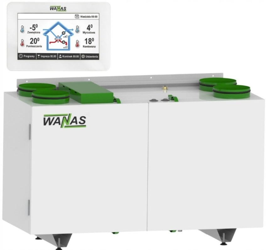 Recuperator Wanas Combo 430 V XF left version