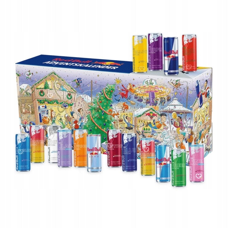 Red Bull Advent Calendar 24x250ml Christmas Set Limited Edition Brand no brand