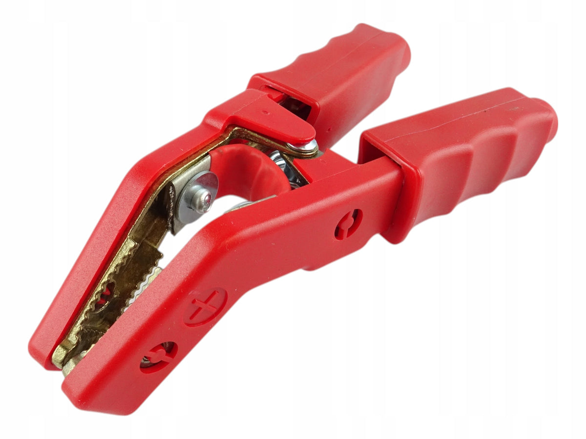 Red Jaw Clamp For Jumper Cables 700A / Insulated Braid