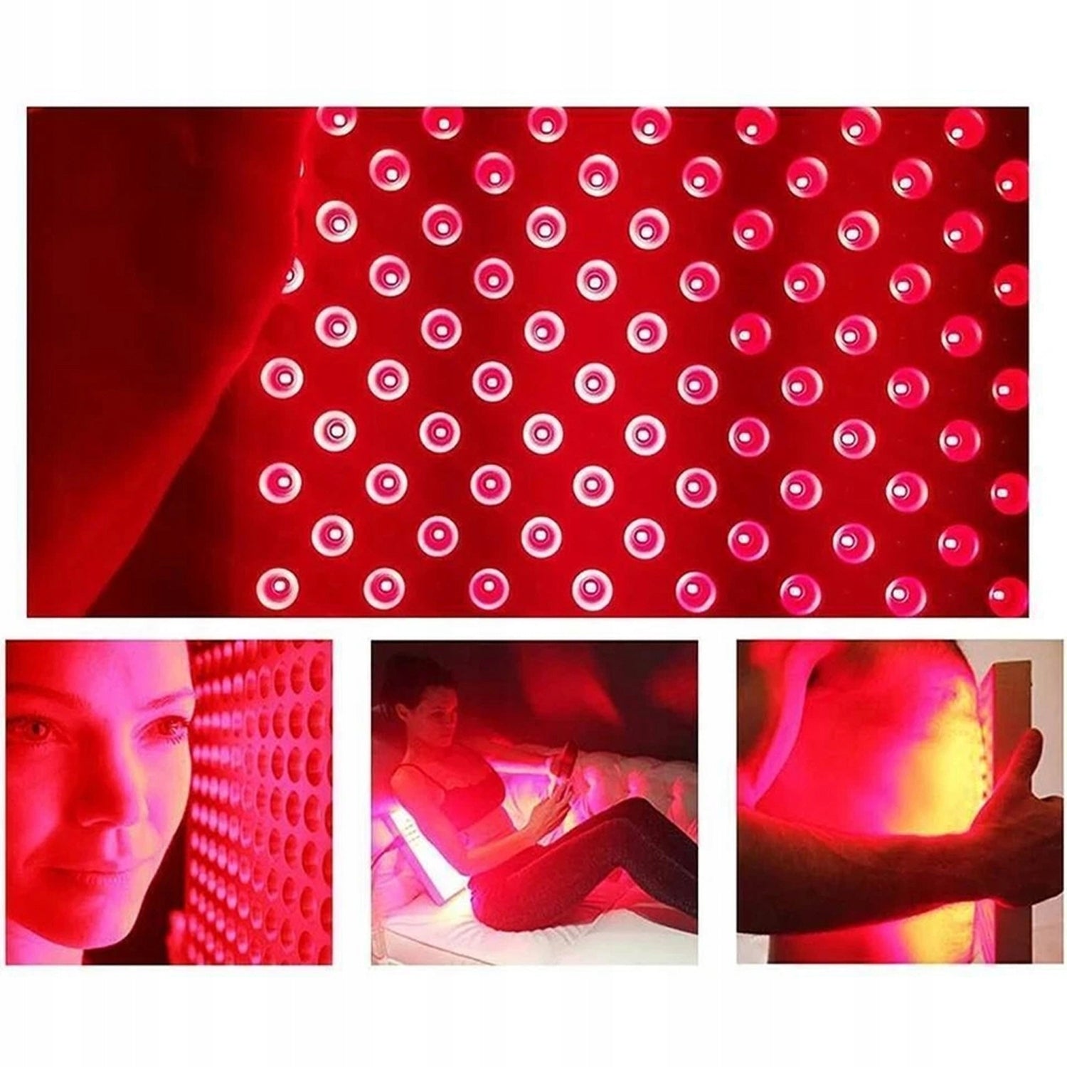 Red and infrared lamp 660nm/850nm with 225 SMD LEDs for pain treatment Medical device no