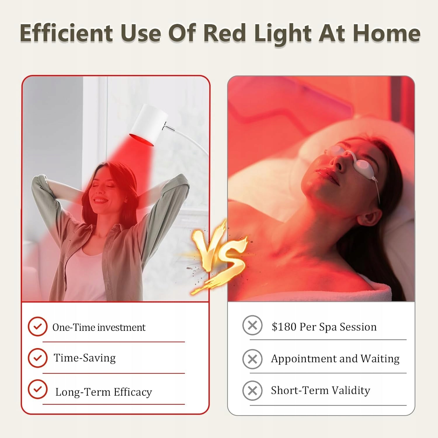 Red light therapy floor lamp, height adjustable Medical device no