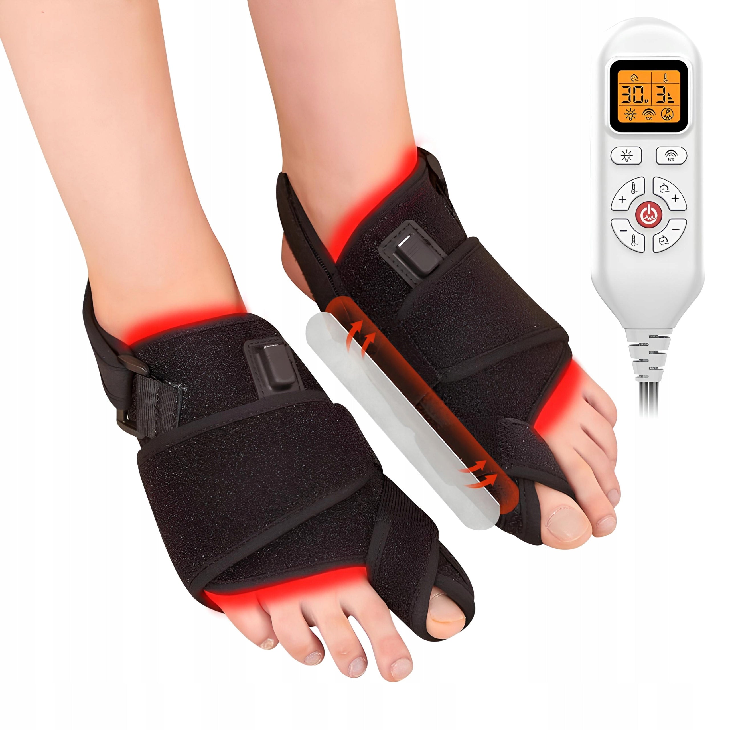 Red light therapy lamp 660/850nm foot bunion timer