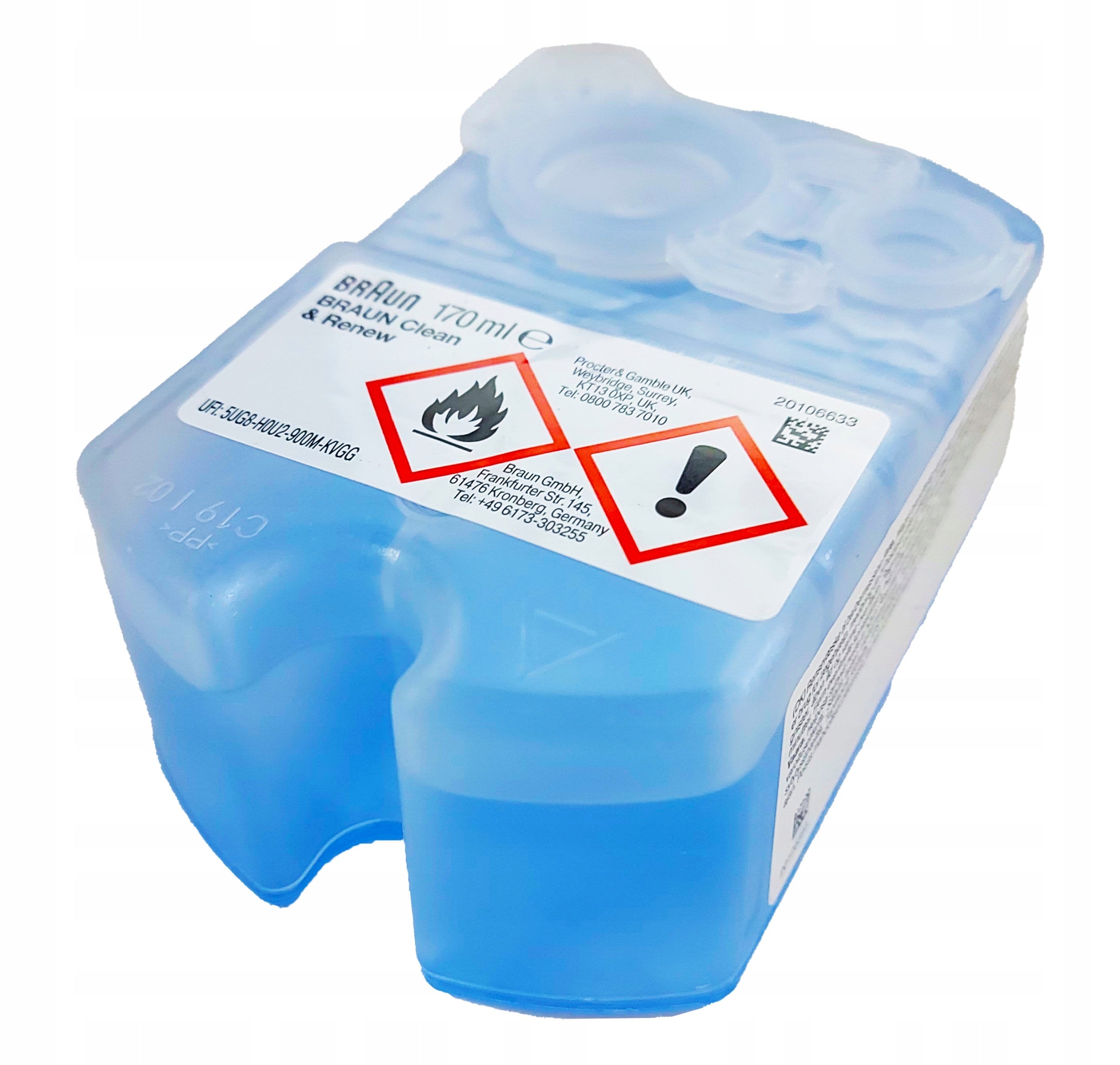 Refill Replacement Liquid for Shavers Braun CCR Clean & Renew Lemon 1 piece 170ml