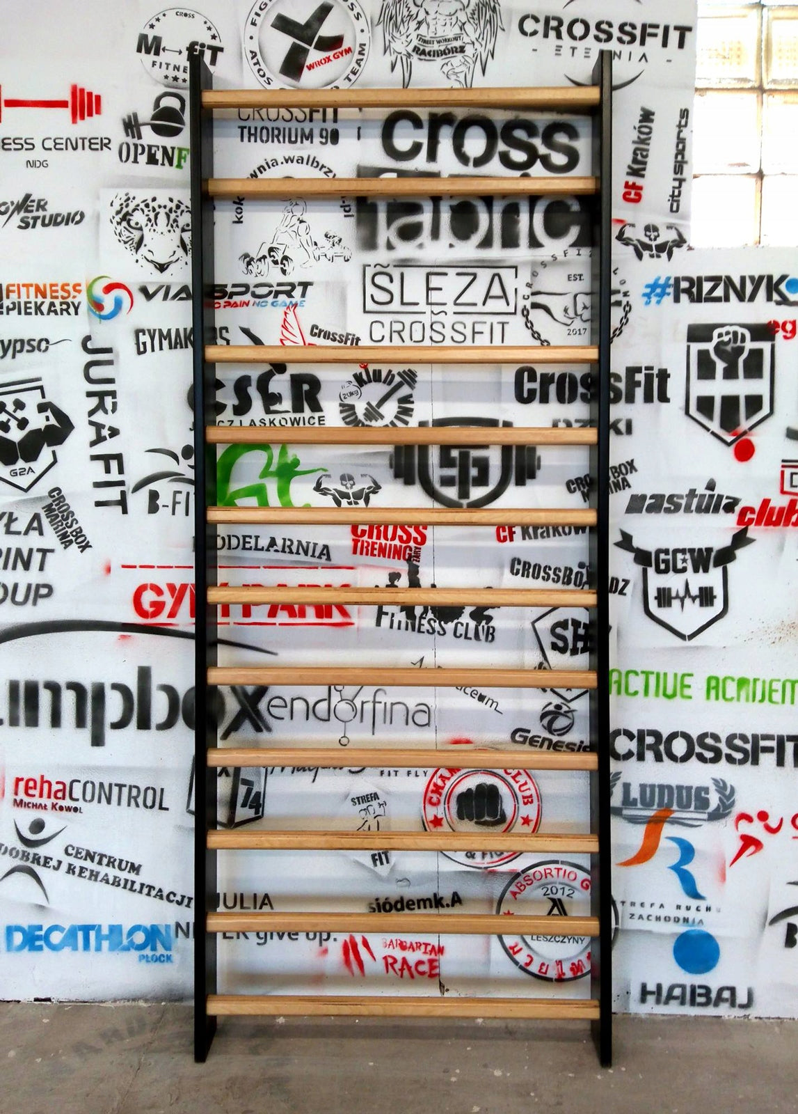 Rehabilitation Gymnastic Ladder 198x70 BLACK wooden Brand JumpBox