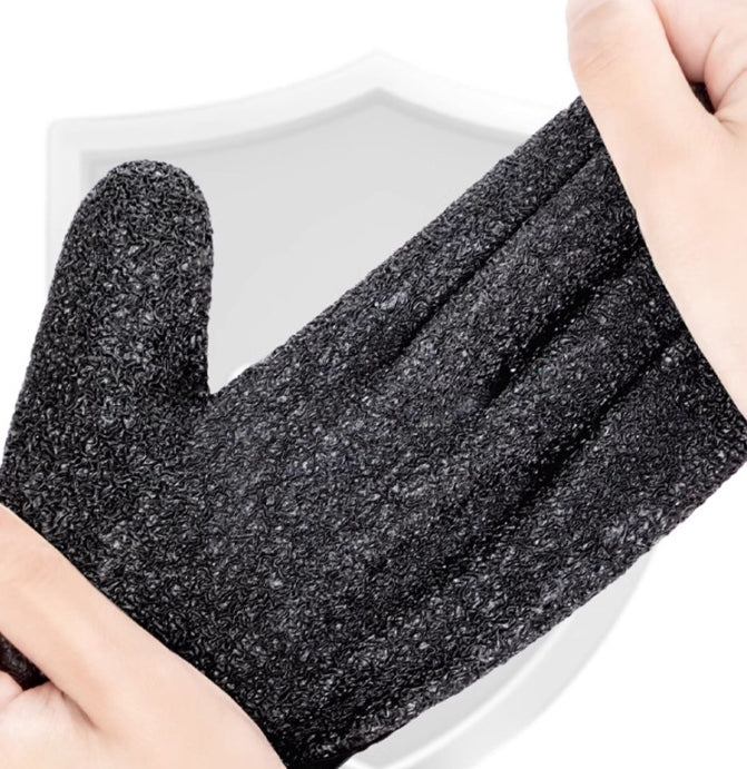 Rękawice wędkarskie Rękawice antypoślizgowe Para zdejmowanych 5 palców Color black