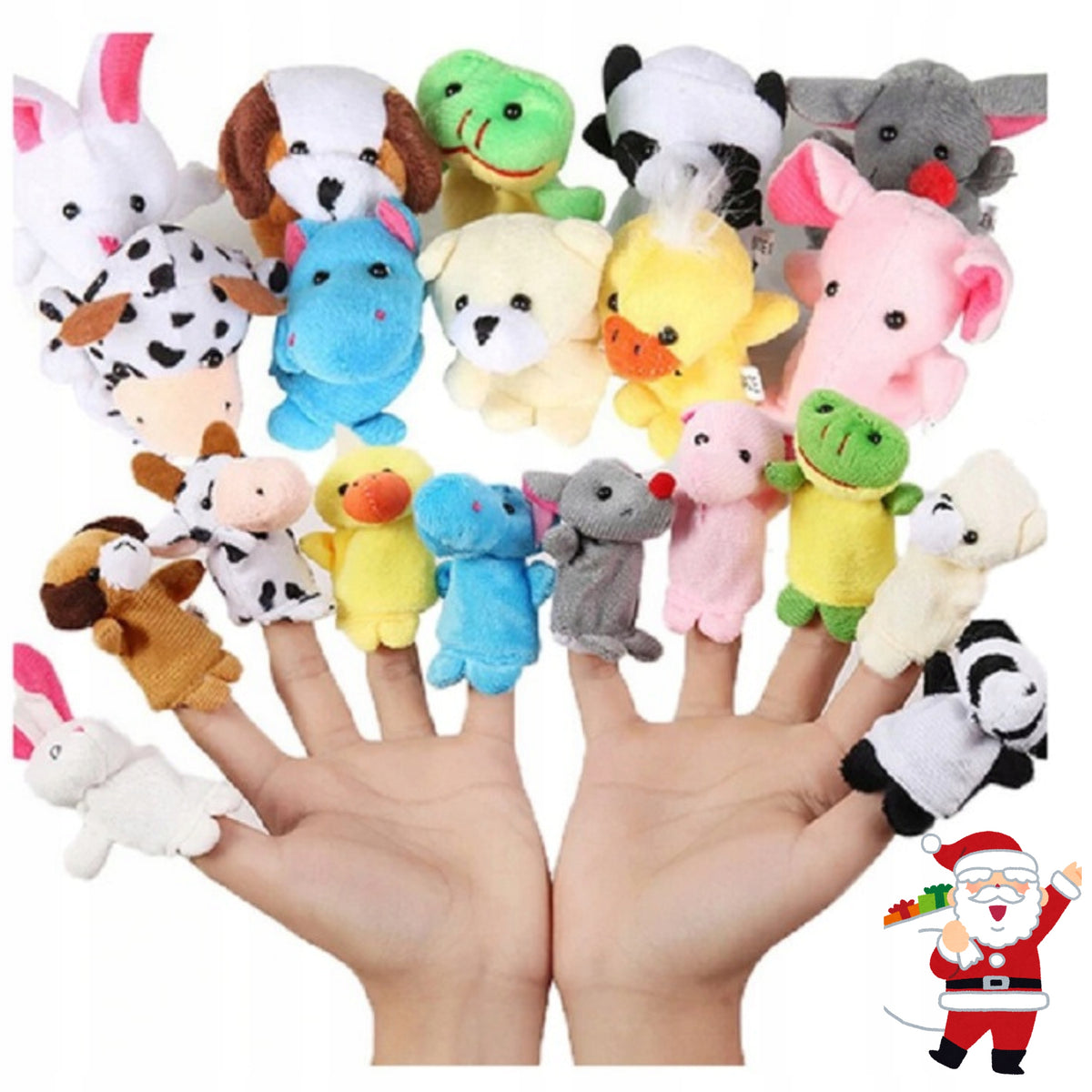 Reke Puppets Finger puppets Plush Toys 10 Pcs Small Zoo Brand BestHurt