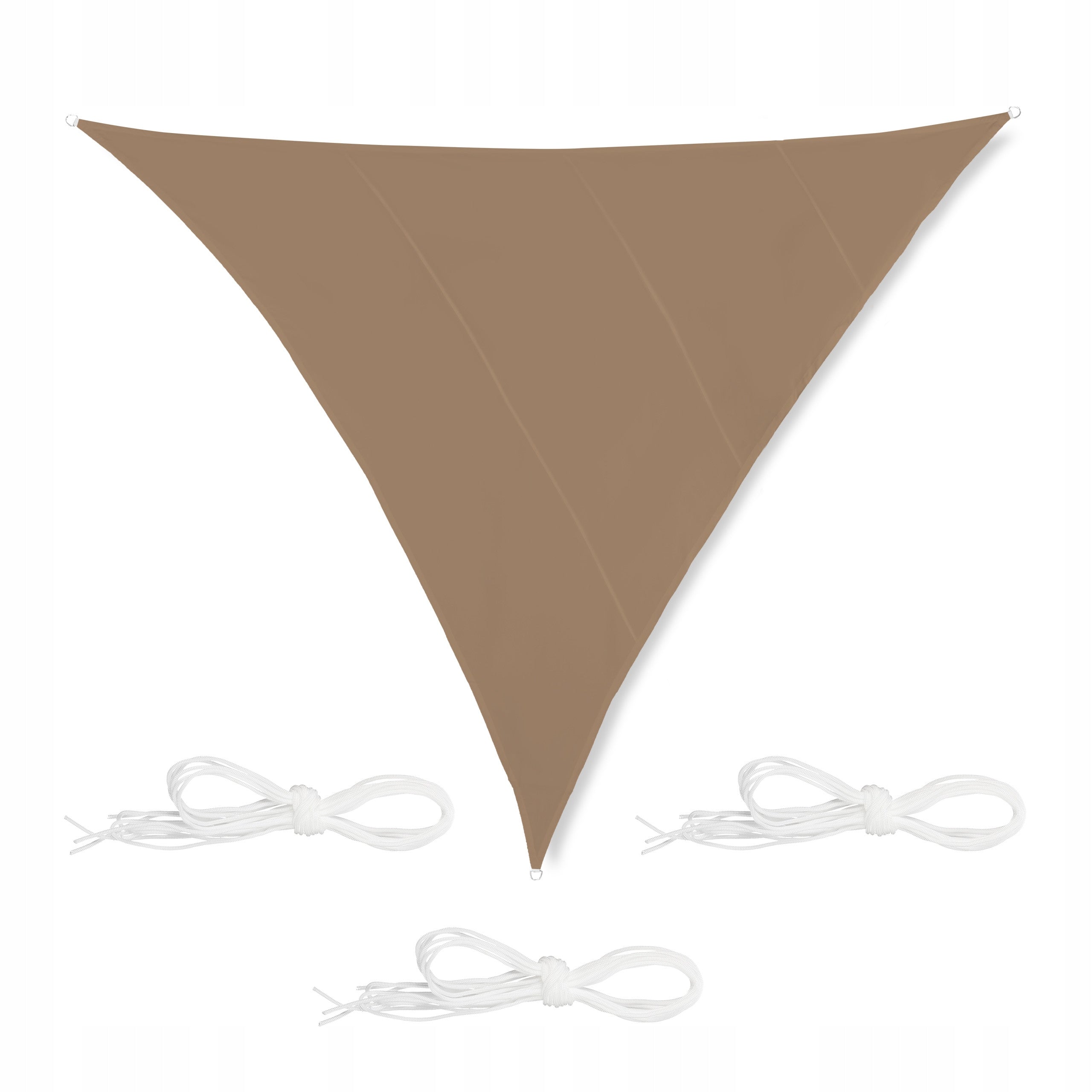 Relaxdays Garden Sail Sun Awning for Garden 6x6x6 m Coffee