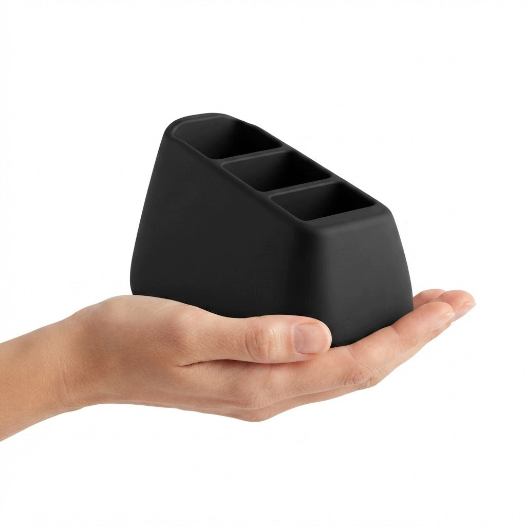Remote Control Stand Black RTV Organizer 3 Compartments Packaging status original