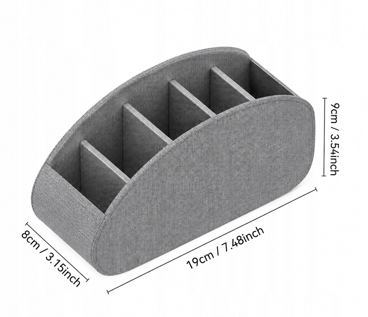 Remote Control Stand Organizer Container Box Large Case Grey White Case Manufacturer code duży pojemnik 5 przegródek pilot