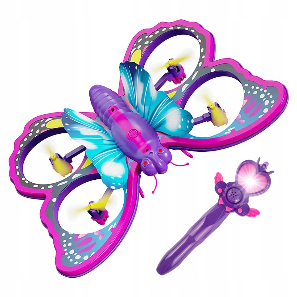 Remote Controlled Drone Butterfly RC Flying Glowing Kids Remote Control Wand Packaging status original