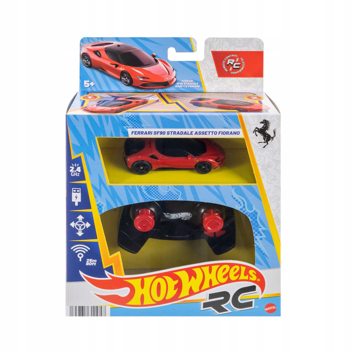 Remote Controlled Hot Wheels RC Ferrari SF90 Stradale Assetto Fiorano JGD09