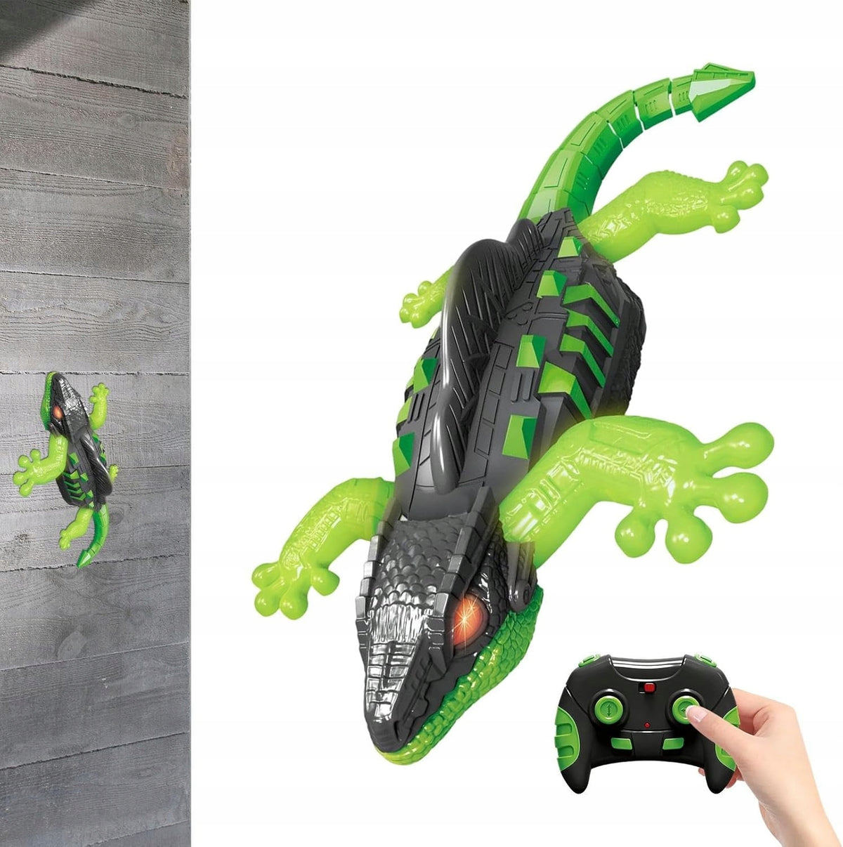 Remote Controlled Lizard Walking on Walls with LED Effects Gecko Fresh Packaging status original