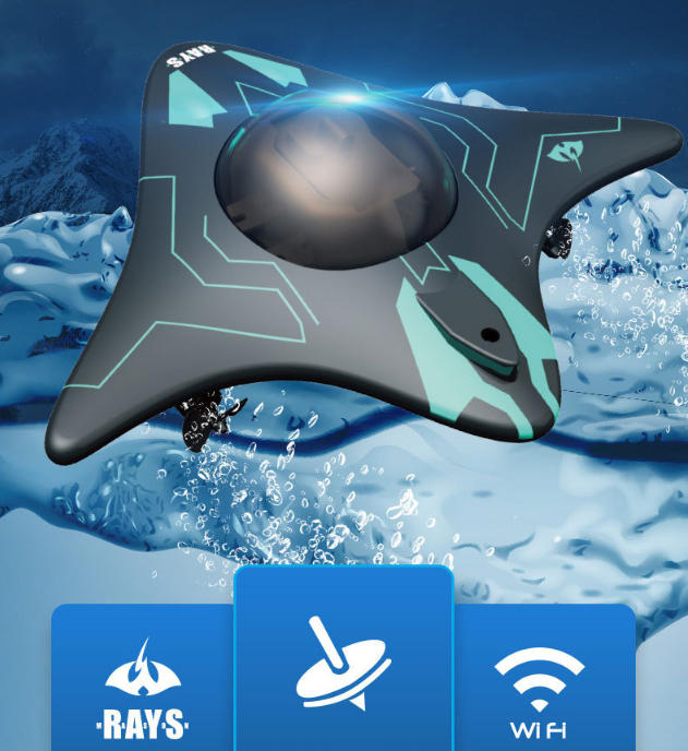 Remote Controlled RC Boat With Underwater Camera Led Lights Gifts Pool Brand Goaduoynt