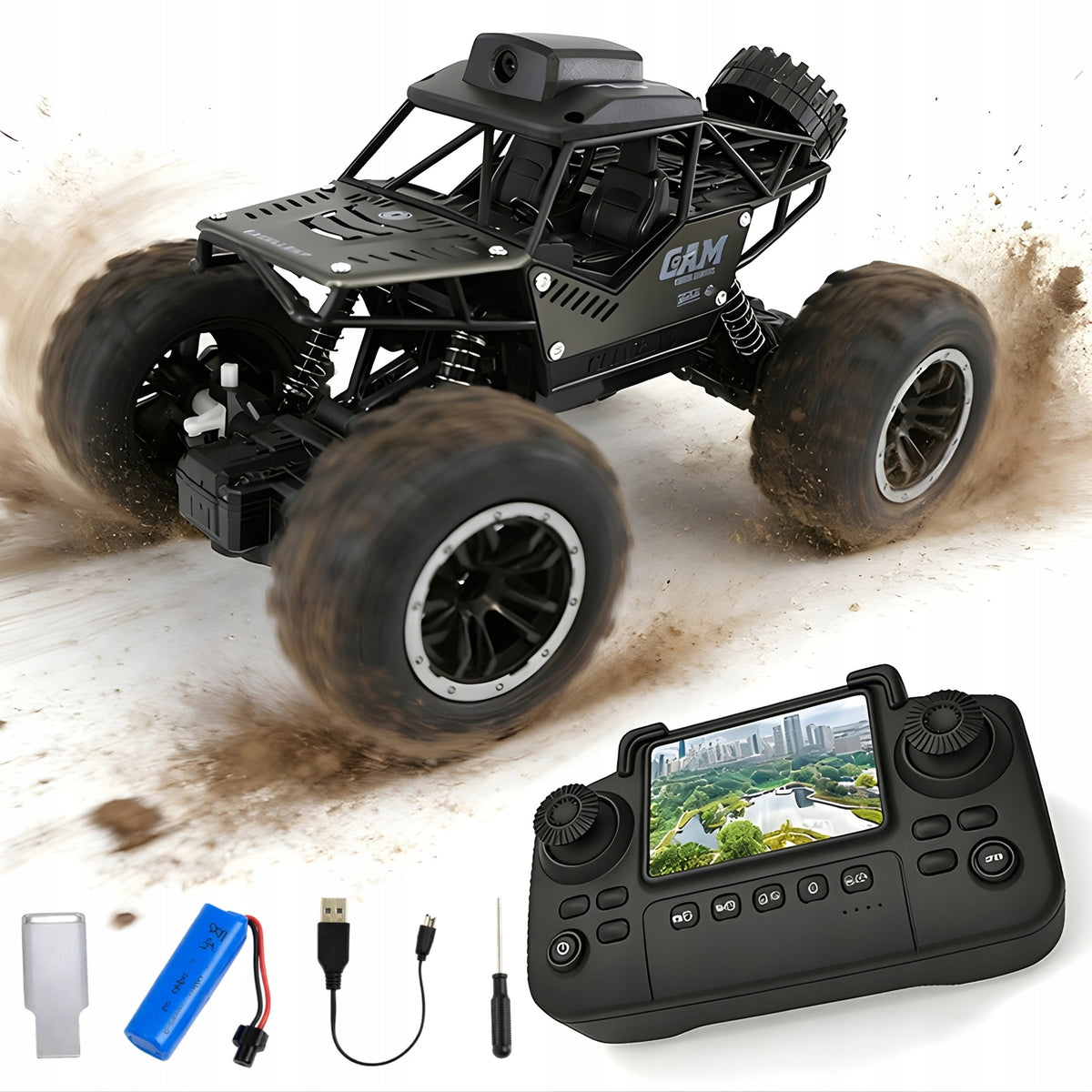 Remote Controlled RC Car with HD Camera and FPV Screen LIVE VIEW Kind driving