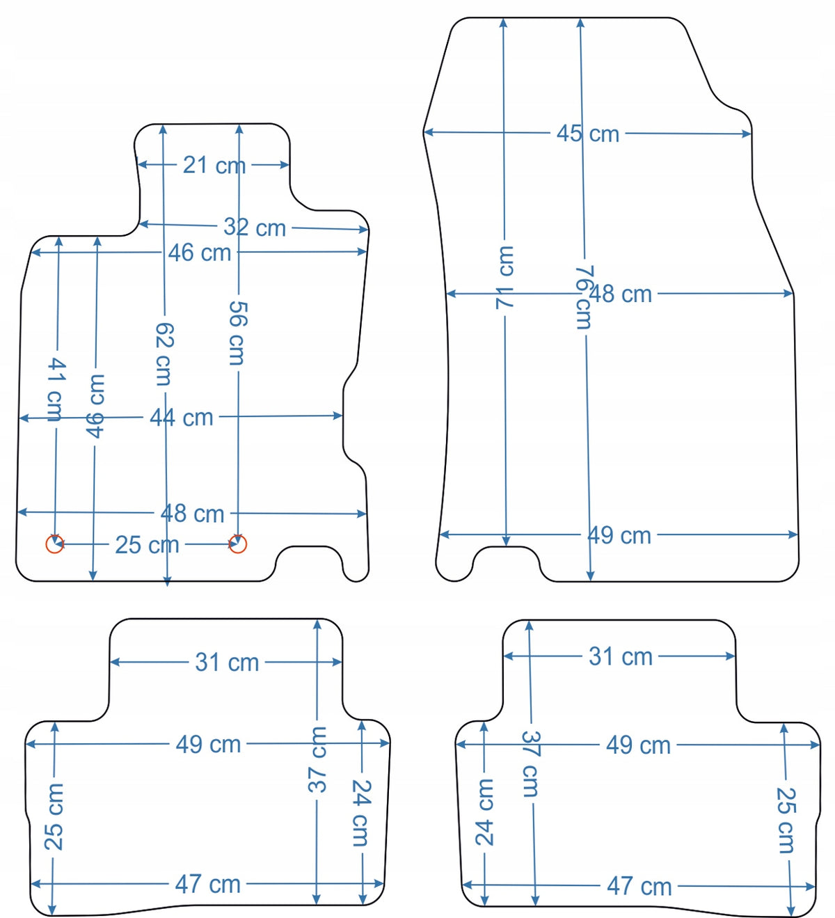 Renault Kadjar from 15r. Economy Velour Rugs Manufacturer Aldos