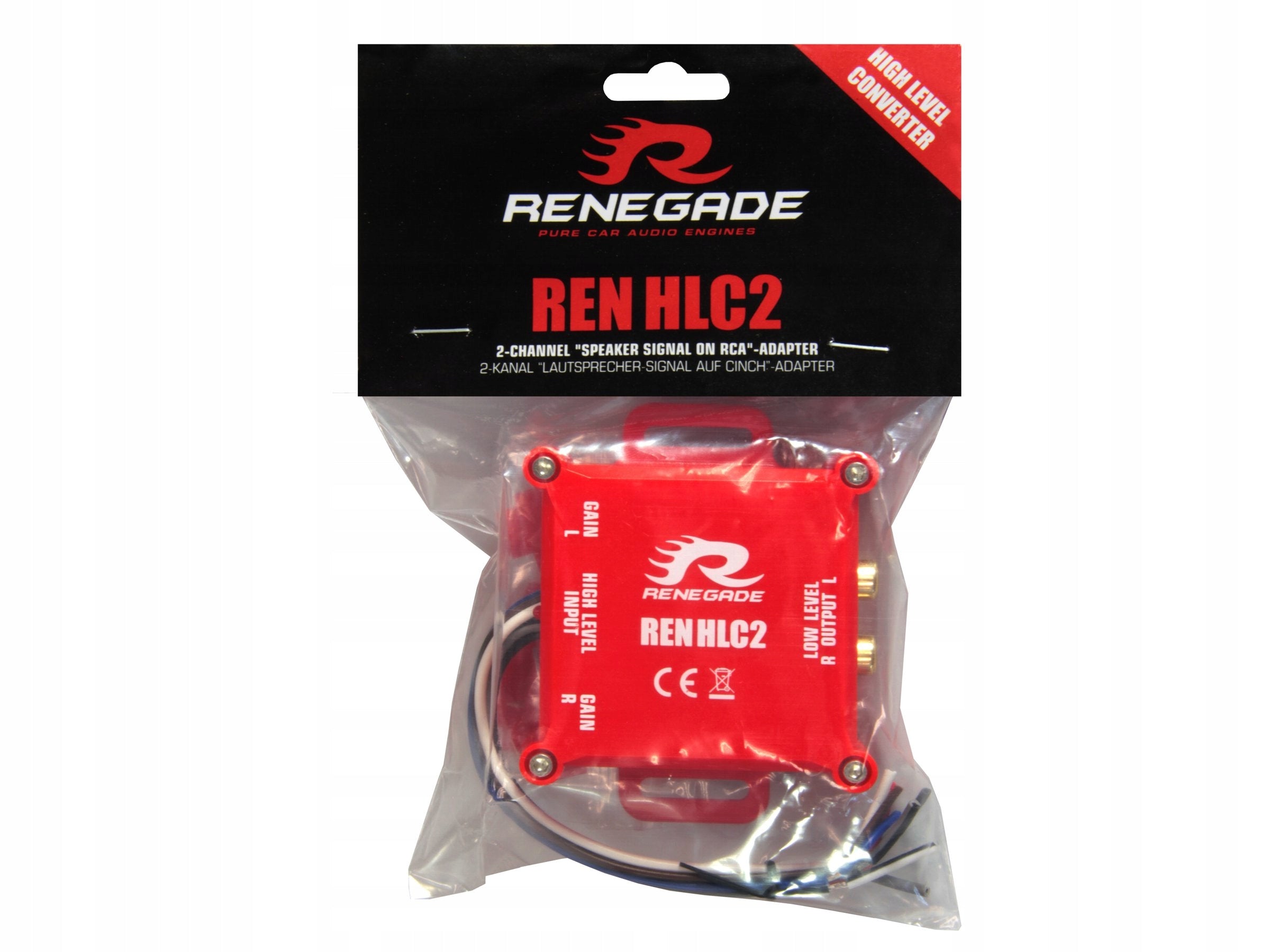 Renegade RENHLC2 Cinch - RCA + remote converter for radio without RCA output EAN (GTIN) 4251476402591
