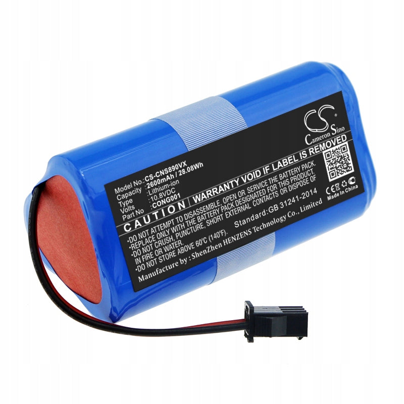 Replacement battery for Cecotec CONGA Wet / CONG0001 2600 mAh Li-ion 10.8 V (Ca