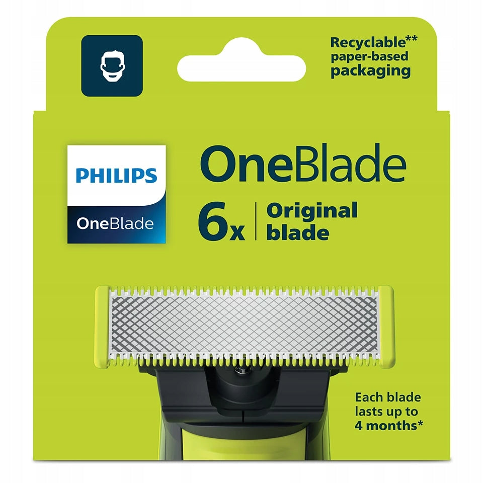 Replacement blades for Philips OneBlade Original shaver, 6 pcs QP260/50 Packaging status original