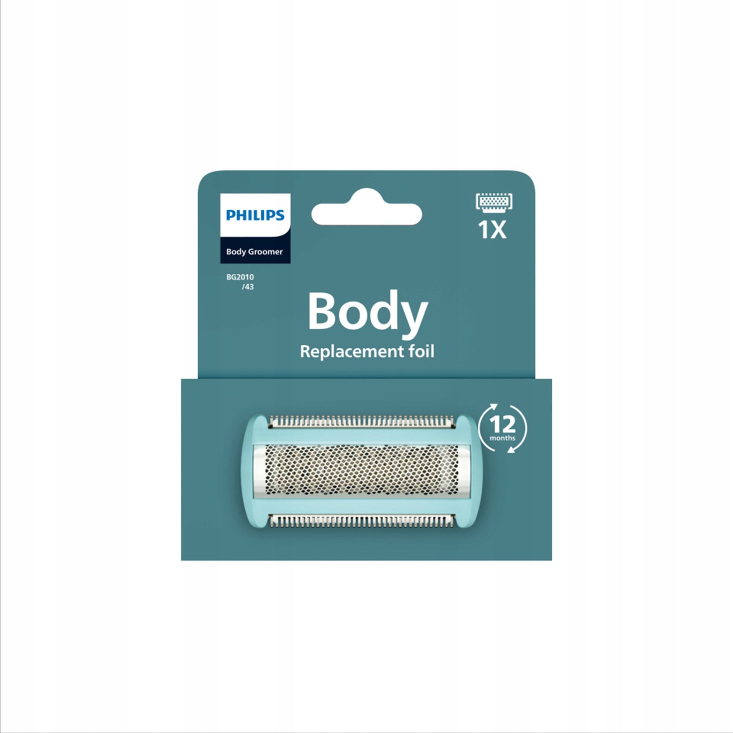Replacement film for body shaver head Philips BG2010/43 Manufacturer code BG2010/43