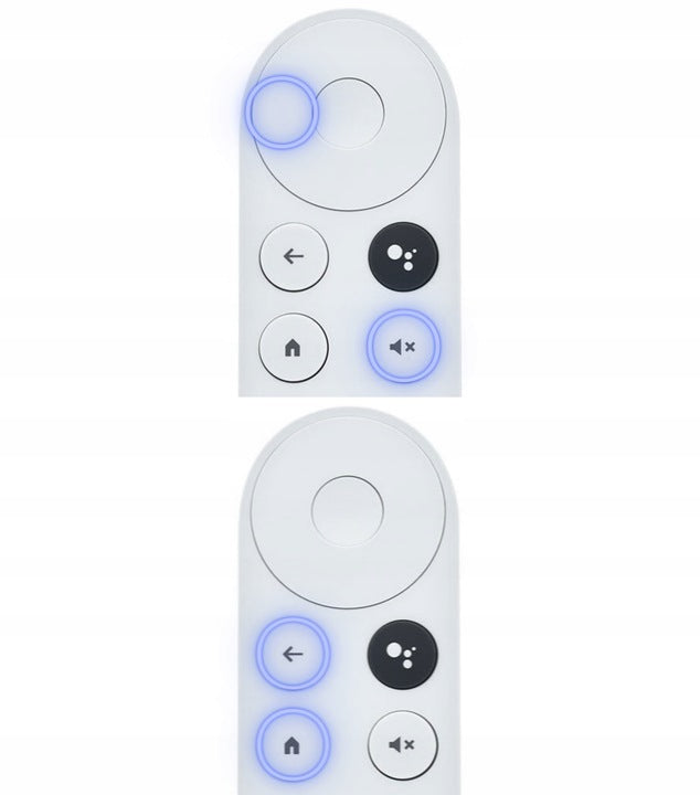 Replacement remote control for GOOGLE CHROMECAST 2020 4.0 4K G9N9N HQ NEW Model Pilot Electronica4u G9N9N biały