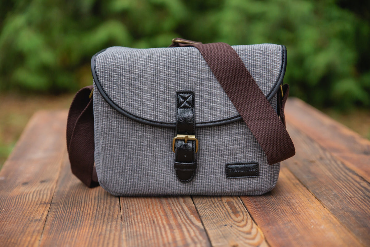 Retro Camera Photo Bag Women's Color gray