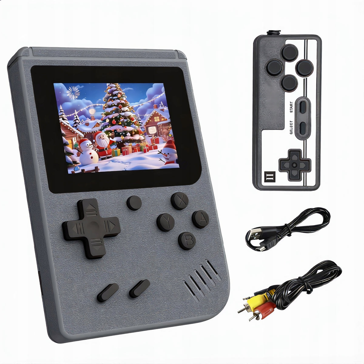 Retro Console 500 Games + Pad Mini Portable TV Game For Baby Grey