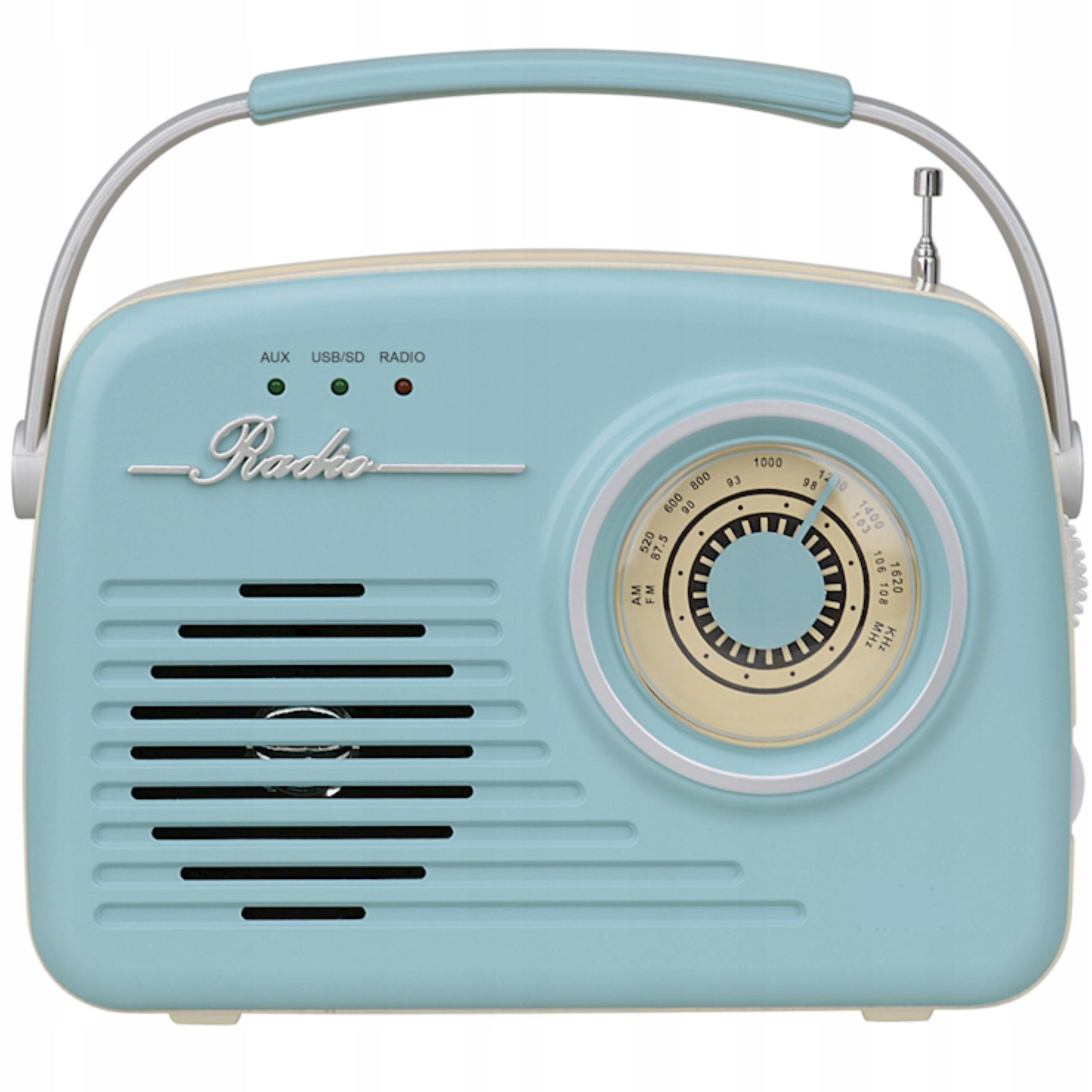 Retro Style Radio Portable Bluetooth Speaker Wireless USB AUX SD