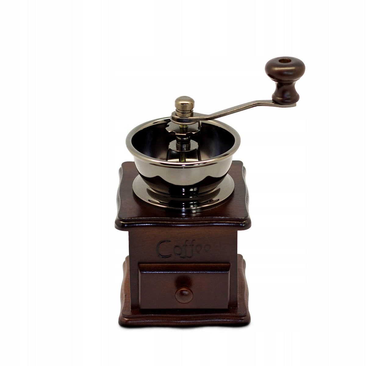 Retro Wooden Spice Coffee Hand Grinder with Ceramic Mechanism Manufacturer code KM7018