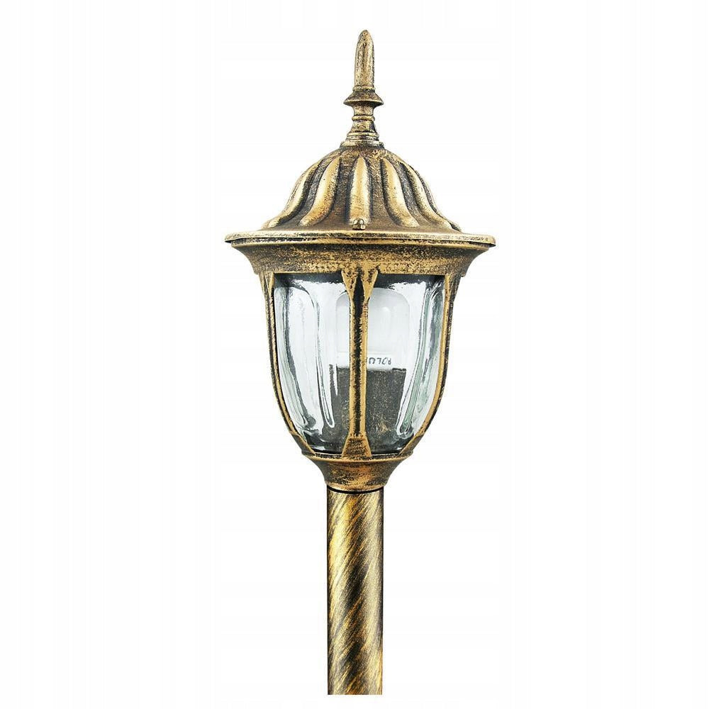 Retro standing garden lamp Florence 100cm E27 IP43 patina Goldlux Packaging status original