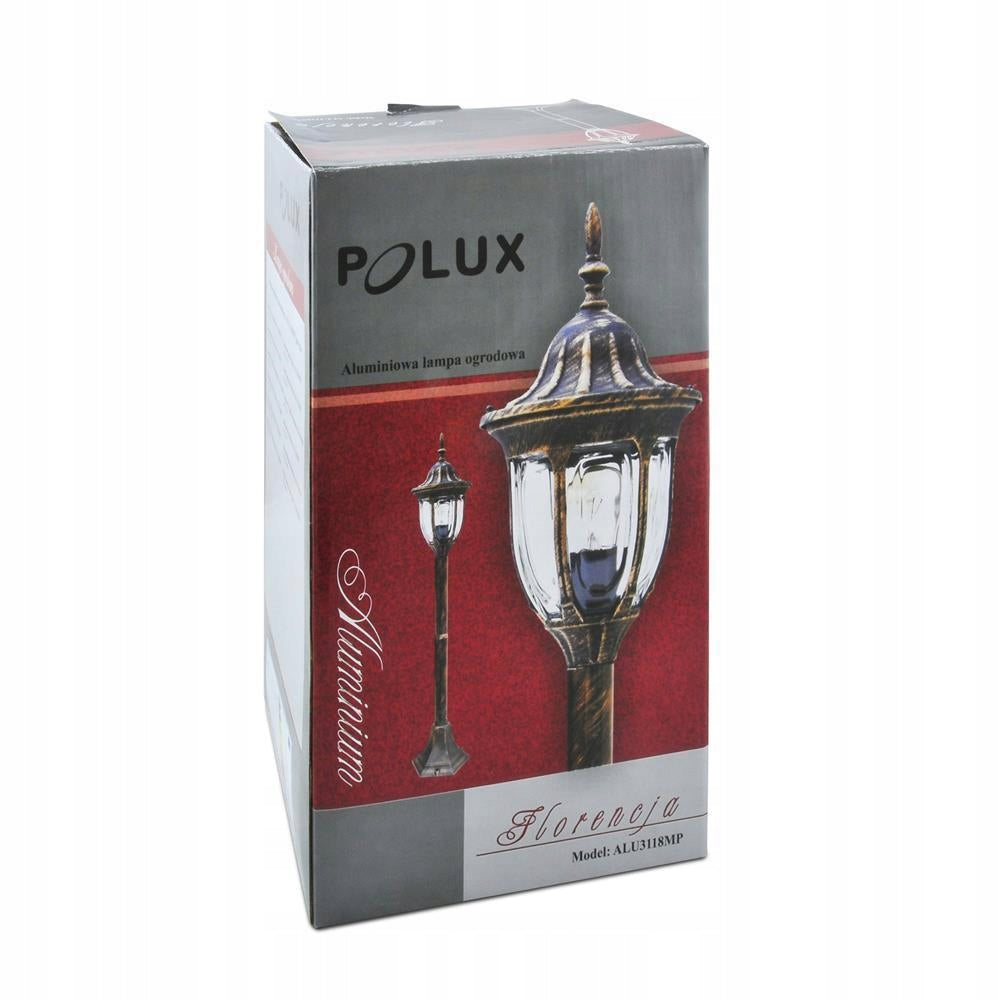 Retro standing garden lamp Florence 100cm E27 IP43 patina Goldlux Product height 108 cm
