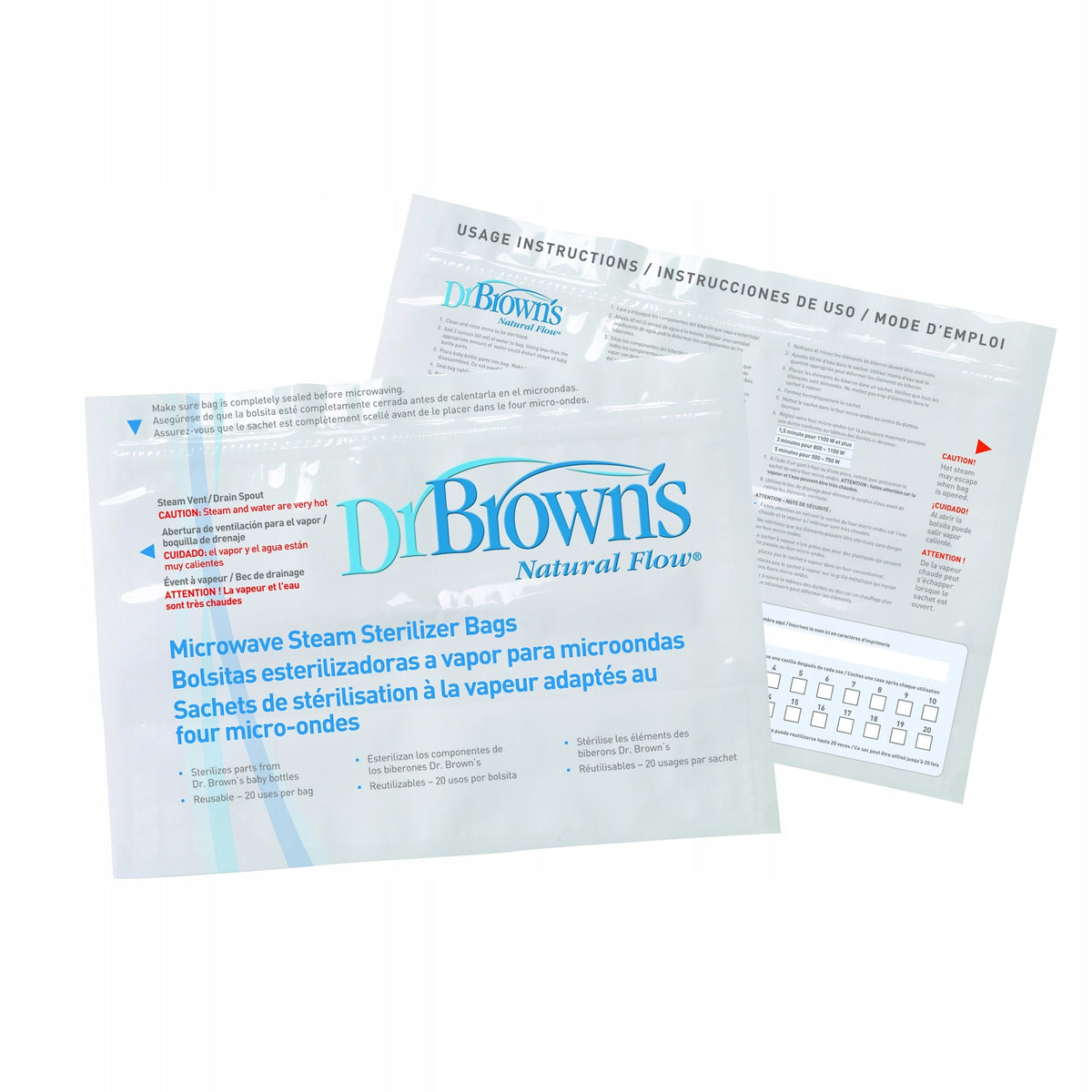 Reusable sterilization bags Dr Brown's Brand Dr Brown's