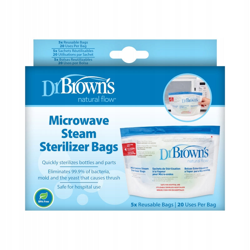 Reusable sterilization bags Dr Brown's