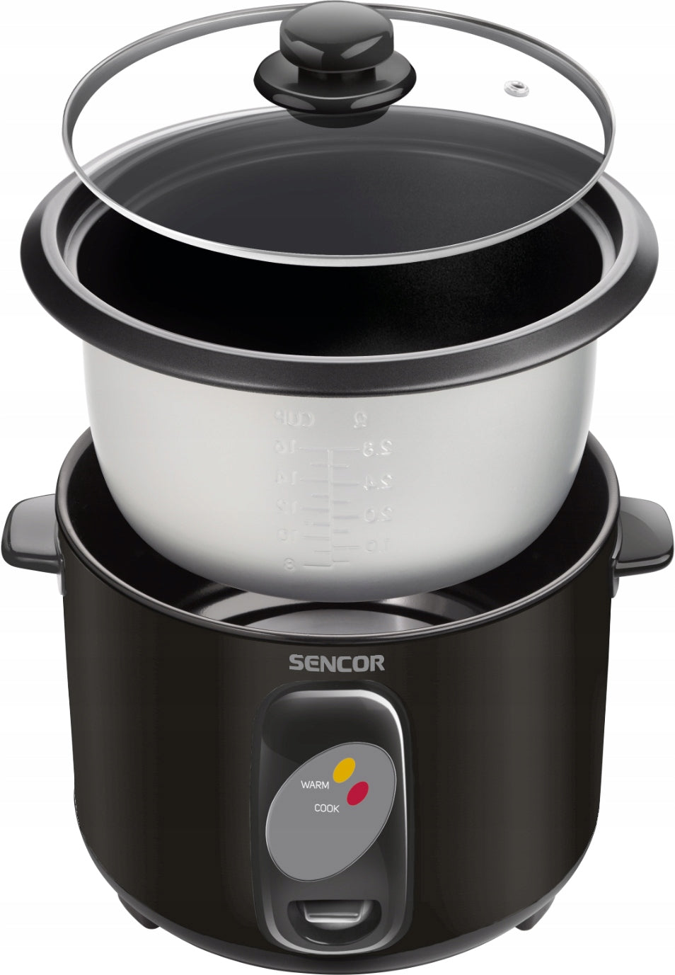 Rice Cooker Steaming Pot Sencor 1L 400W Black Keep Warm up to 6H Packaging status original