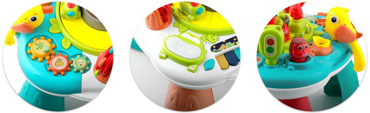 Ricokids Edukační stůl a tabule 2v1 RK-821 s vláčkem a klavírem Manufacturer code 782100