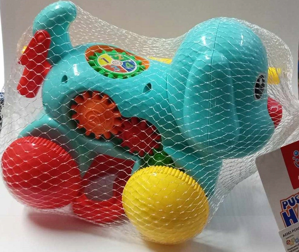 Ride-on Pusher with handle dog push toy for babies