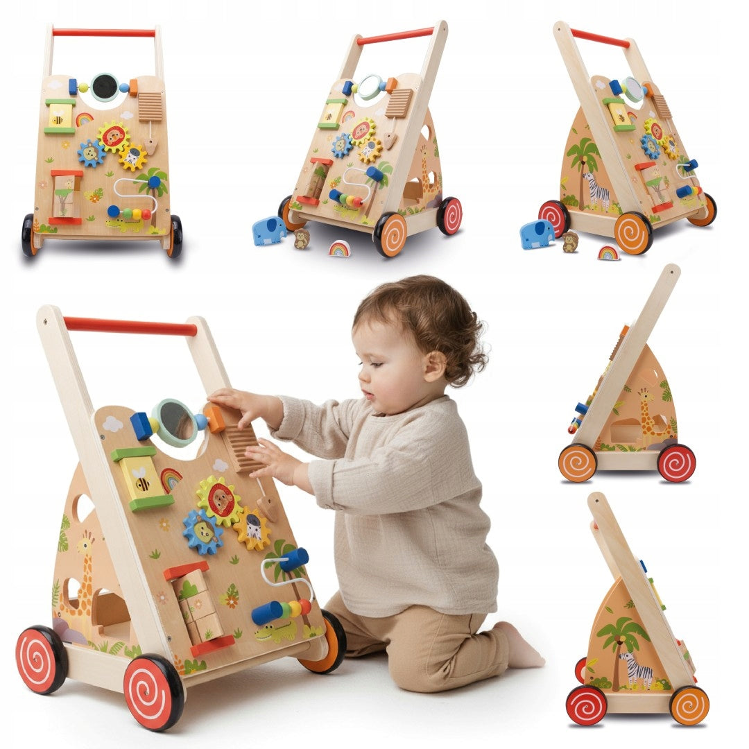 Ride-on Wooden pusher for children 2in1 walker XXL Board Sorter SUN BABY