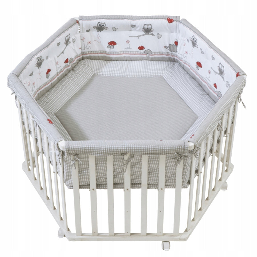 Roba 6-Angle White Adam & Eule Playpen